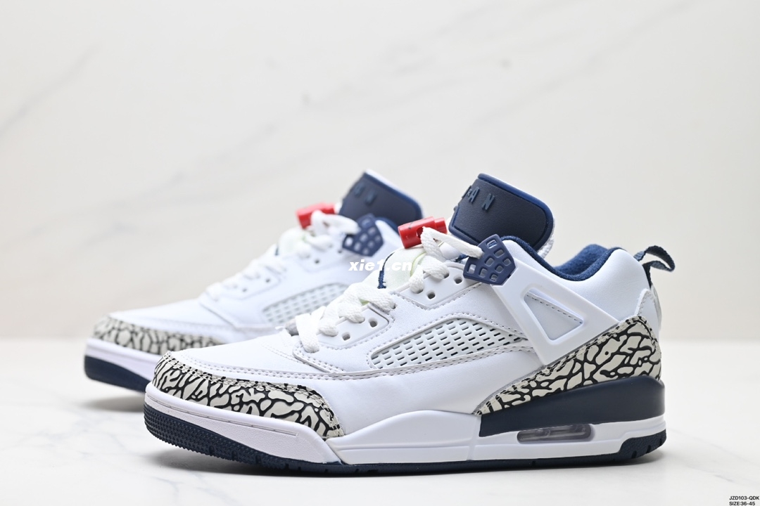 Authentic ✅Nike Air Jordan Spizike Low comfortable and versatile non-slip wear-resistant low-cut retro basketball shoes Item number: FJ6372-100 Size: 36-45 ID: JZD103-QDK