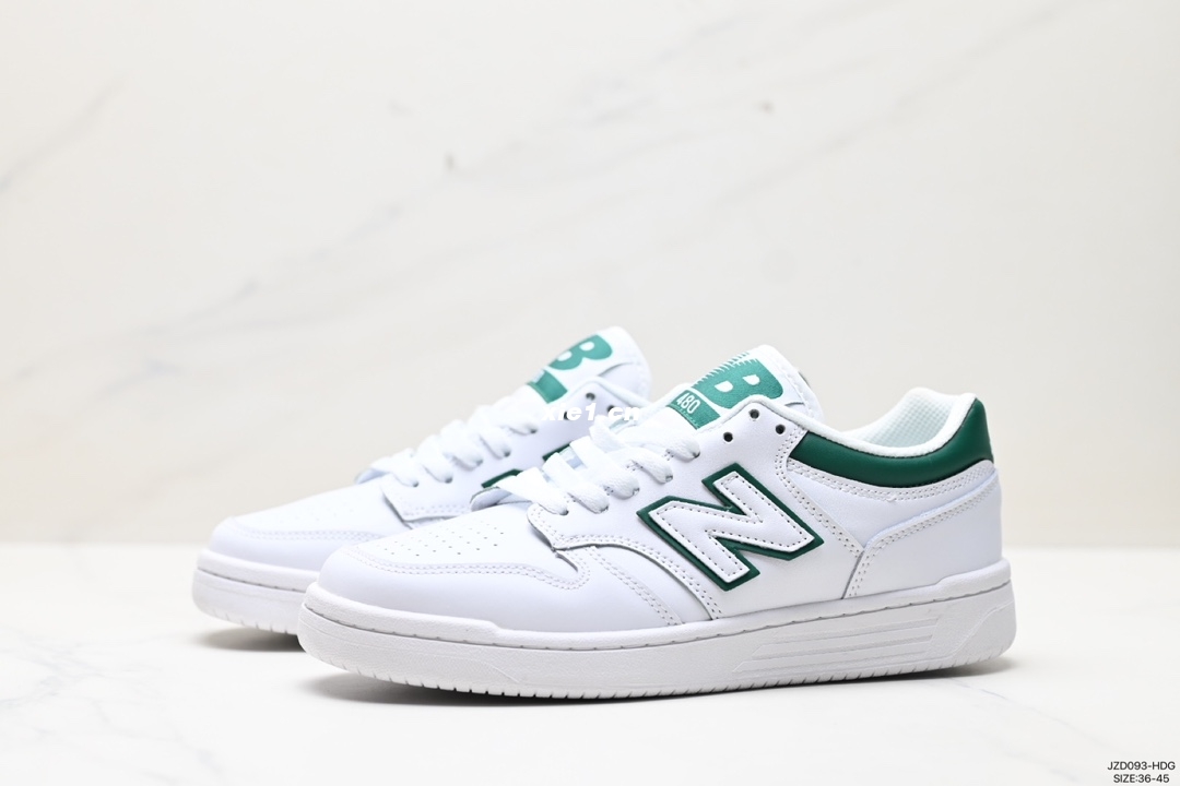 Company ✅ New Balance NB480 series, shock-absorbing and wear-resistant, low-top lace-up life and leisure board shoes, item number: BB480LEC Size: 36-45