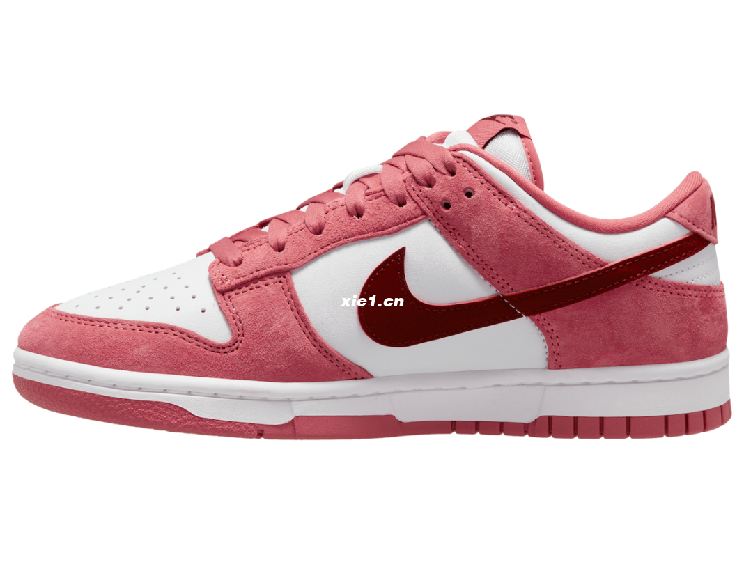 Nike Dunk Low WMNS “Valentine’s Day” Color: White/Team Red-Adobe-Dragon Red Style Code: FQ7056-100
